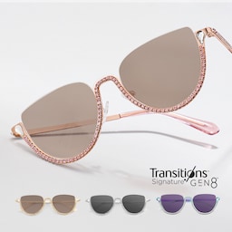 Sparkle Cateye Pink Glasses1