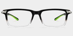 Orion Black Rectangle Glasses0