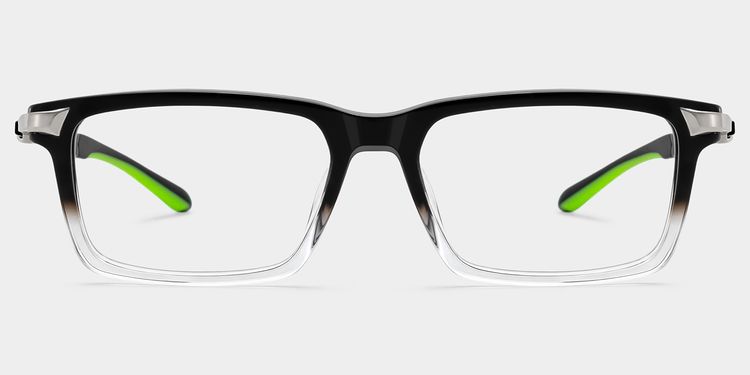Orion Black Rectangle Glasses