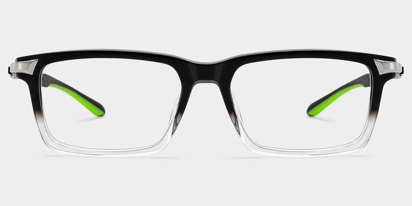 Orion Black Rectangle Glasses