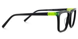 Denver Rectangle Black Glasses4