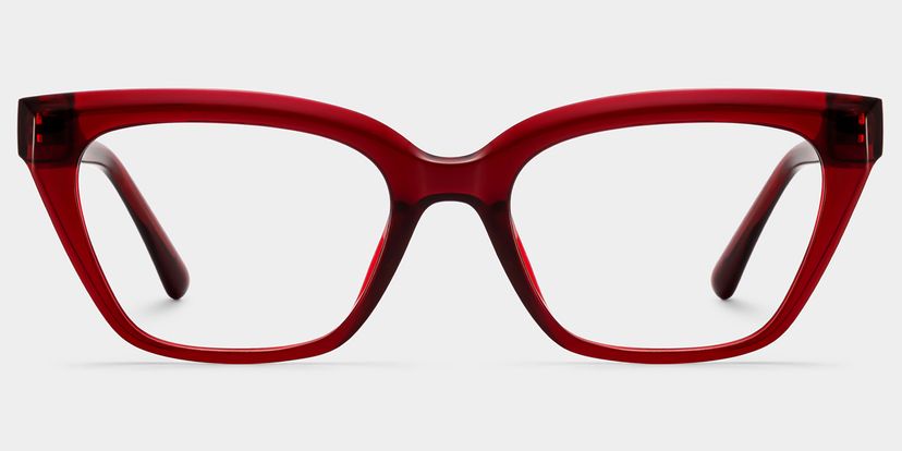Quincy Red Cat-eye Glasses