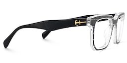 Keylin Rectangle Black Glasses4