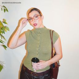 Bella Pink Rectangle Glasses7