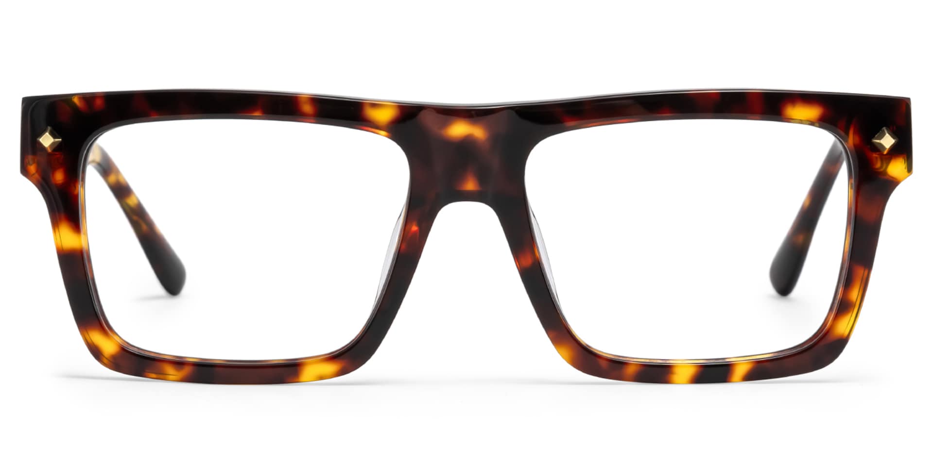 Trent Eyeglasses in Rectangle Tortoise Frame | Zeelool1