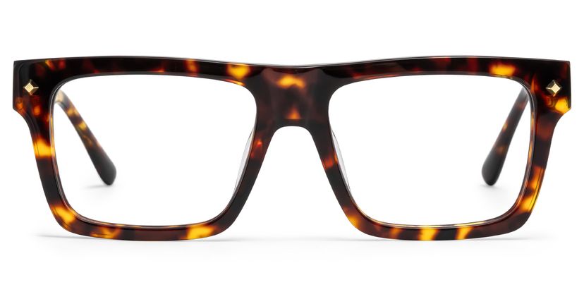 Trent Rectangle Tortoise Glasses