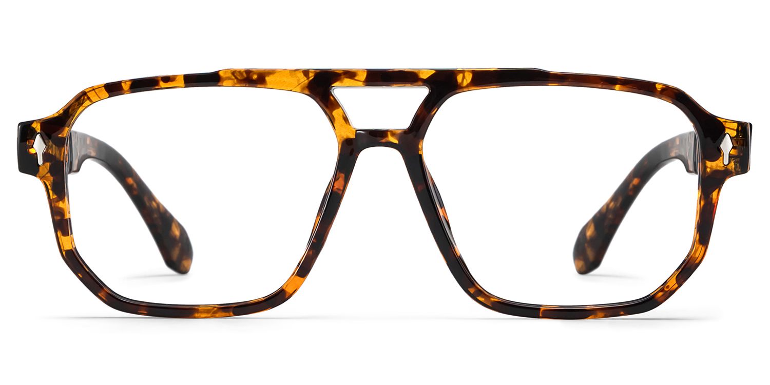 Colton Tortoise Frame Glasses with Aviator Frame Online | ZEELOOL