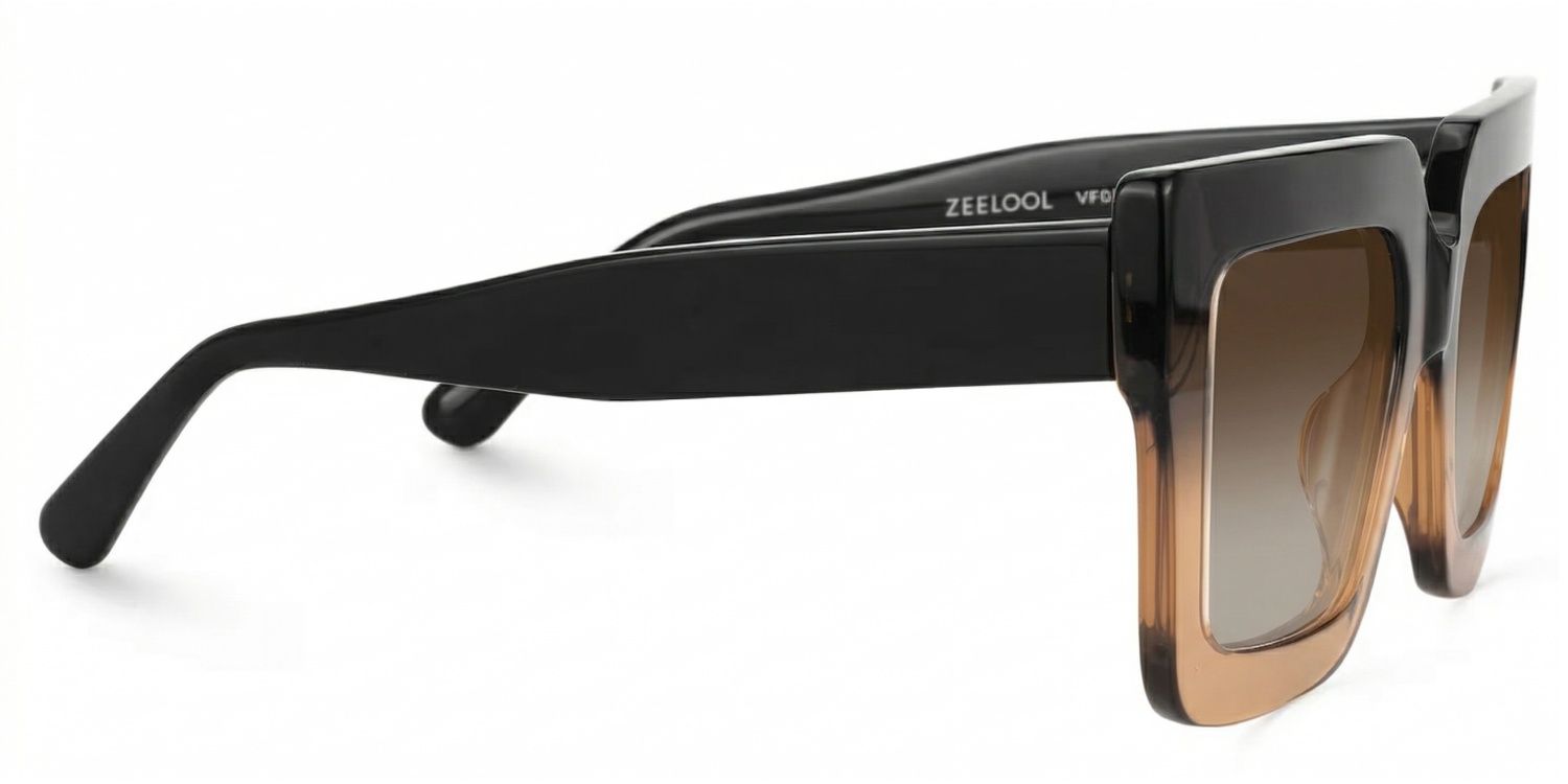 Brandon Brown Square Frame Glasses, Thick Tawny Frames2