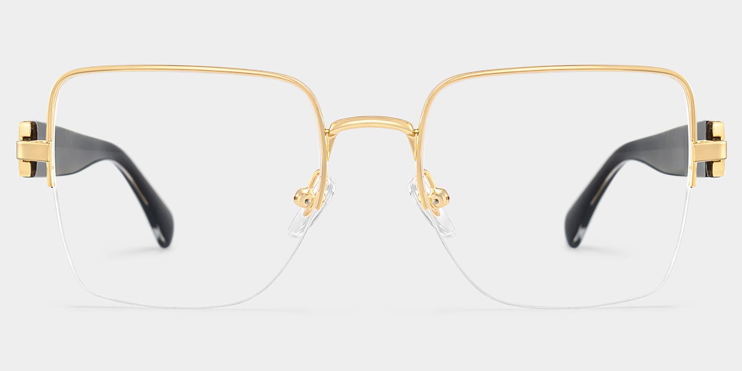Lauren Square Gold Glasses