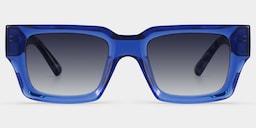 Orson Rectangle Blue Glasses0