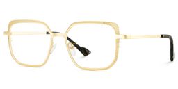 Maverick Square Gold Glasses3
