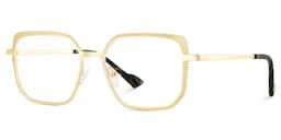Maverick Square Gold Glasses3