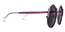 Nelida Round Purple Glasses2