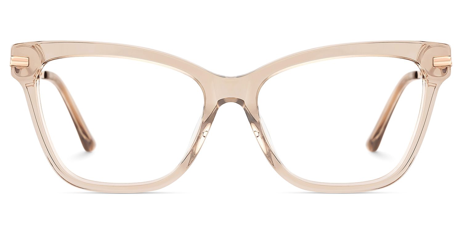 Mason Eyeglasses in Cat Eye Beige Frame | Zeelool2