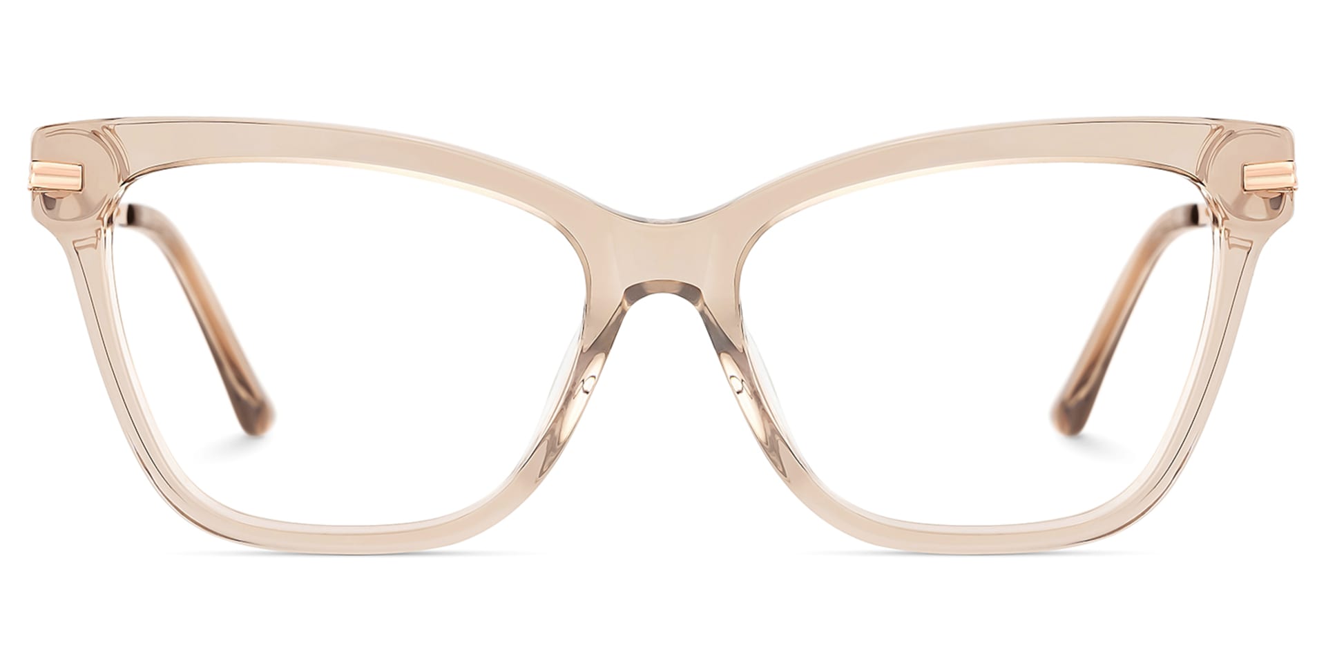Mason Eyeglasses in Cat Eye Champagne Frame | Zeelool2