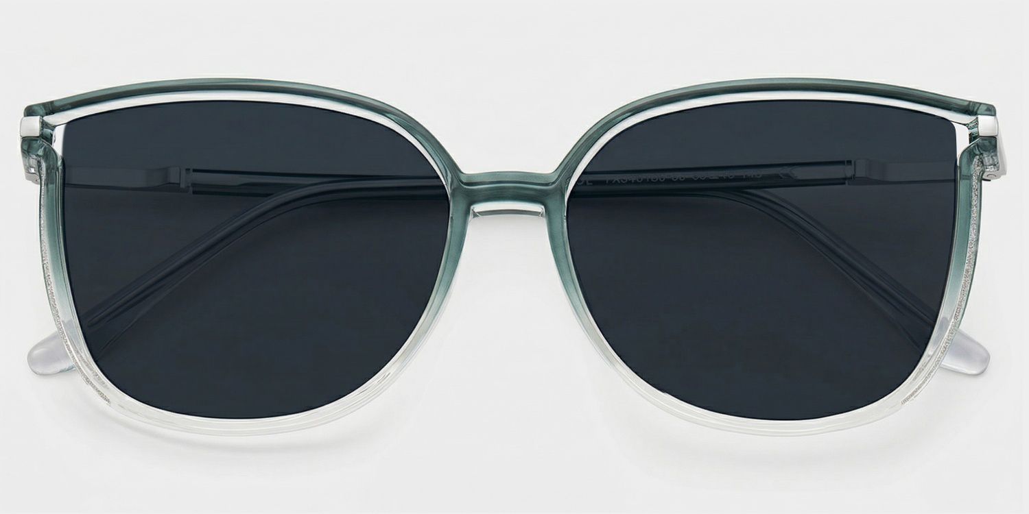 Rodz Square Green Prescription Sunglasses | ZEELOOL