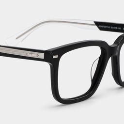 George Rectangle Black Glasses5