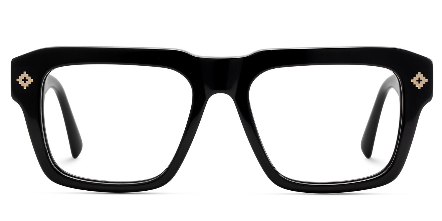 Ramdass Black Rectangle Prescription Glasses | Zeelool1