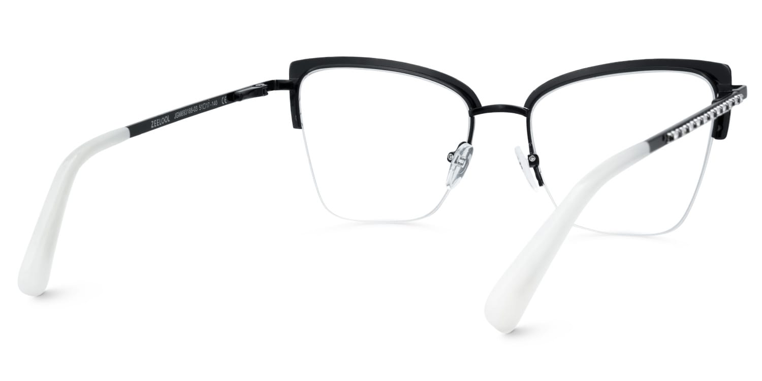 Caporella Cateye Black Glasses4