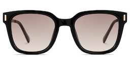 Frederik Square Black Sunglasses0