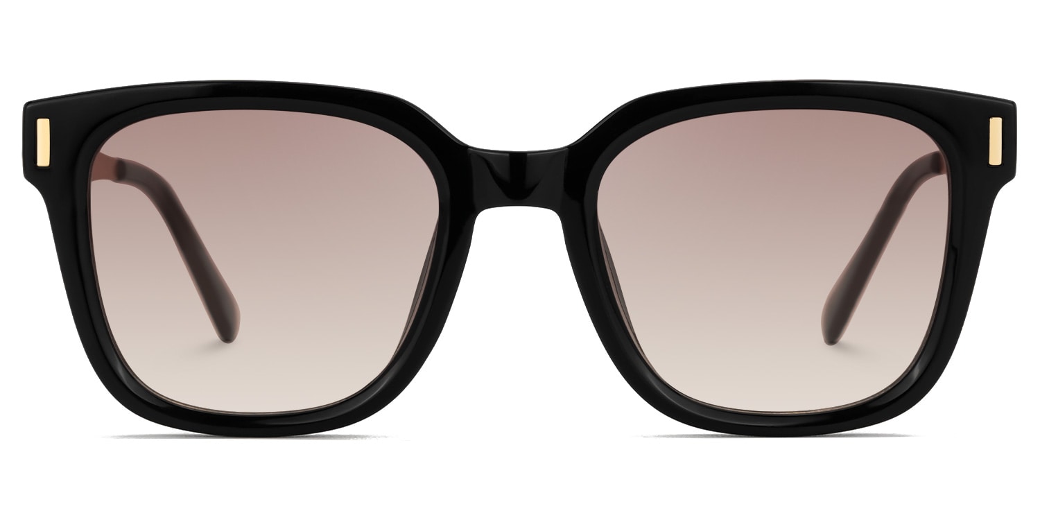 Frederik Square Black Sunglasses