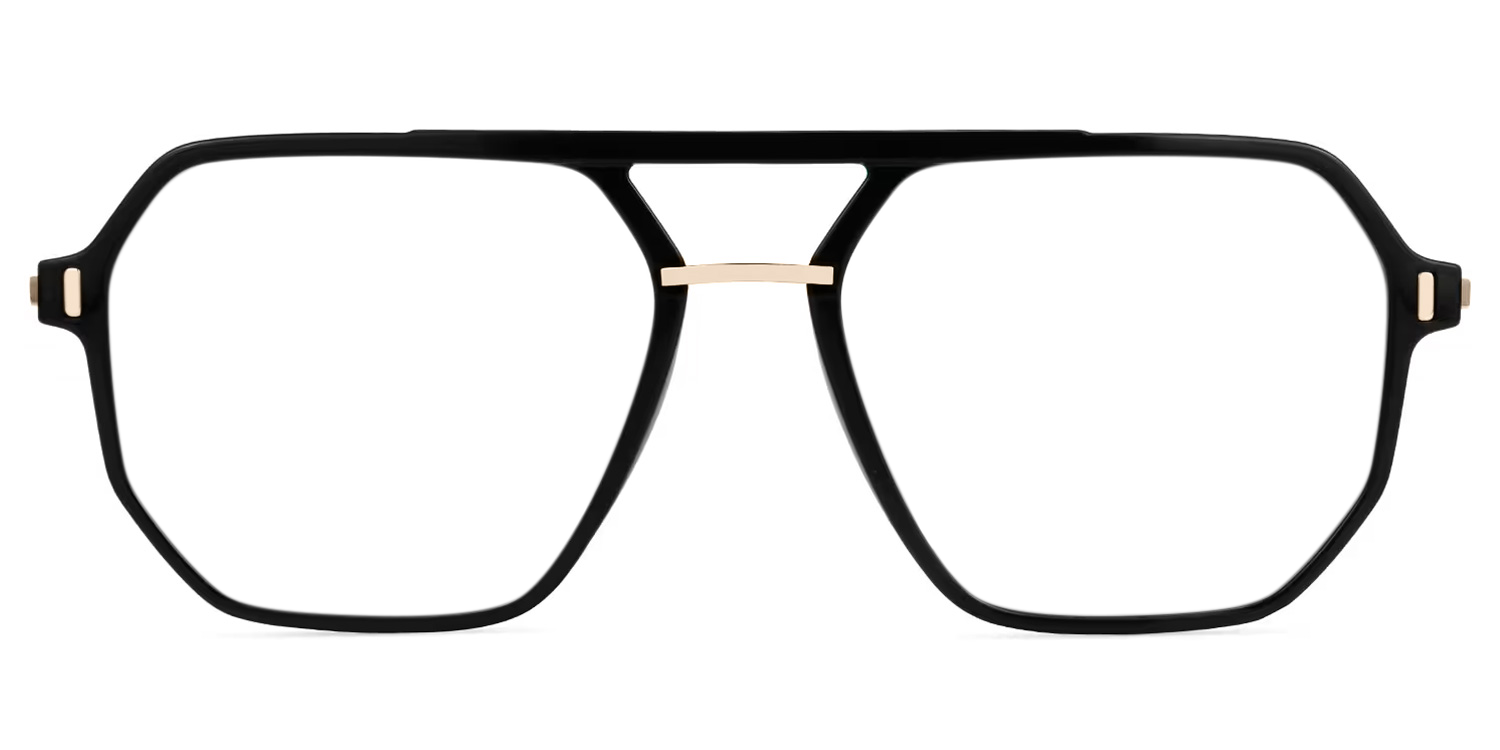 Aviator Lizbeth Black Glasses on sale -Zeelool Glasses