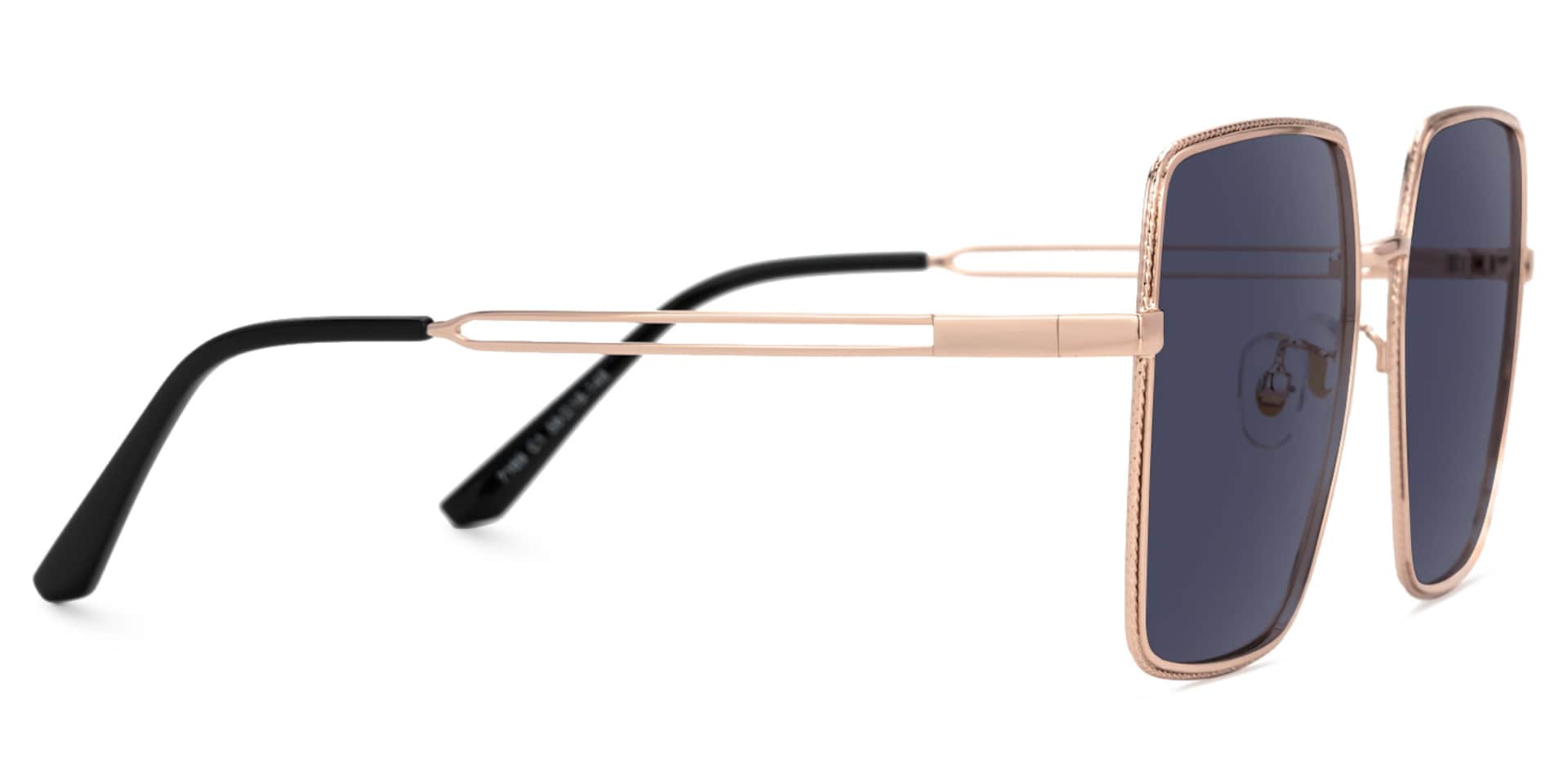 Nielsen Square Gray Full Frame Sunglasses | Zeelool2