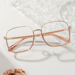 Perfecta Square Beige Glasses0