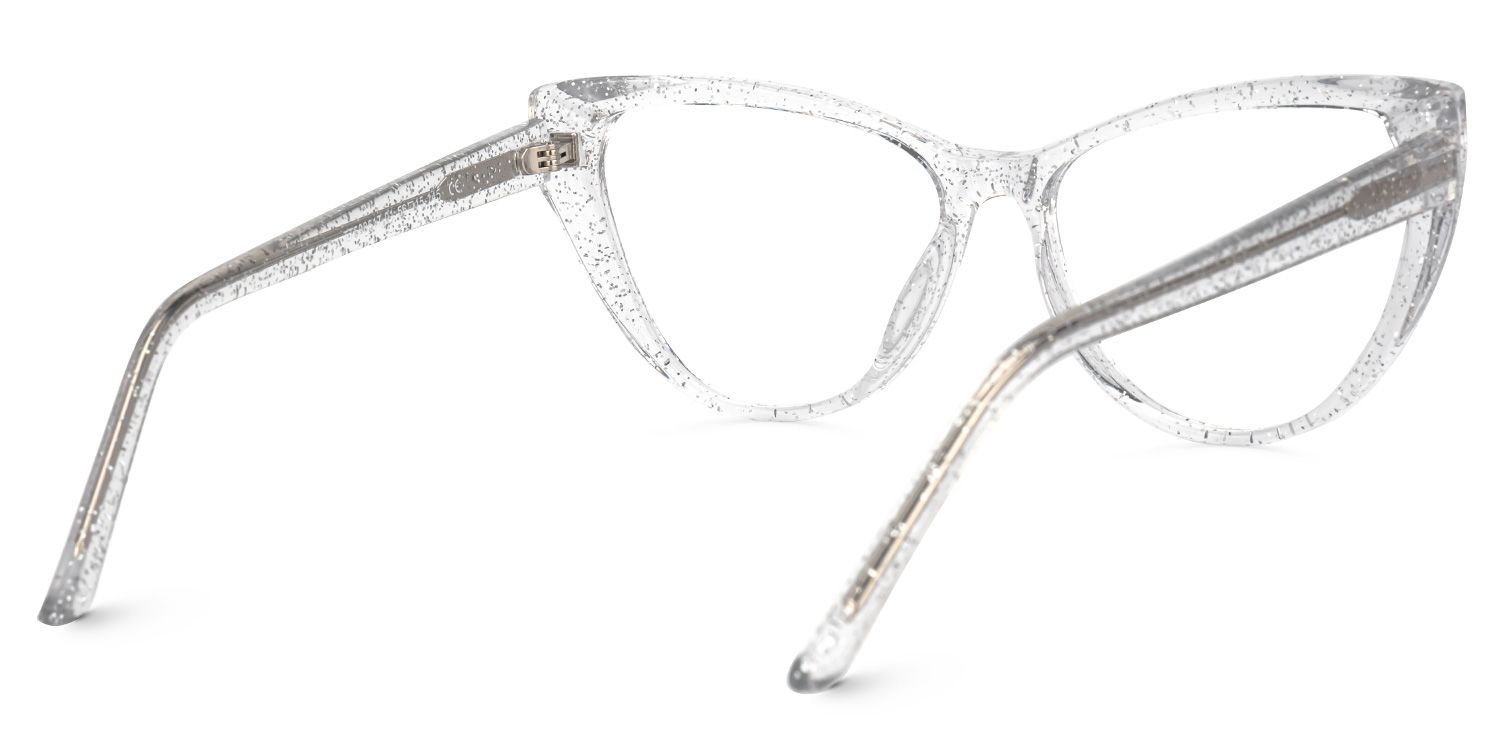 Tarun Cateye Clear Frame Glasses | Zeelool Optical3