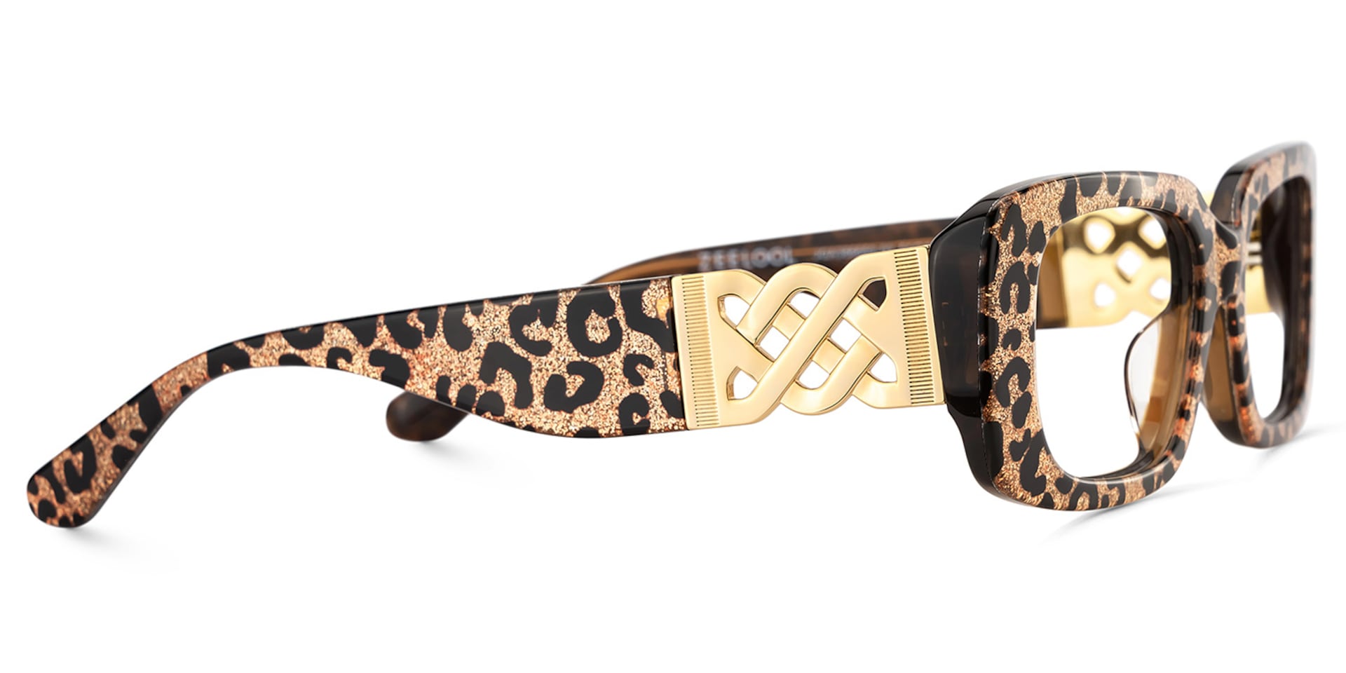 Jonas Rectangle Leopard Color Frame Glasses for Women | Zeelool4