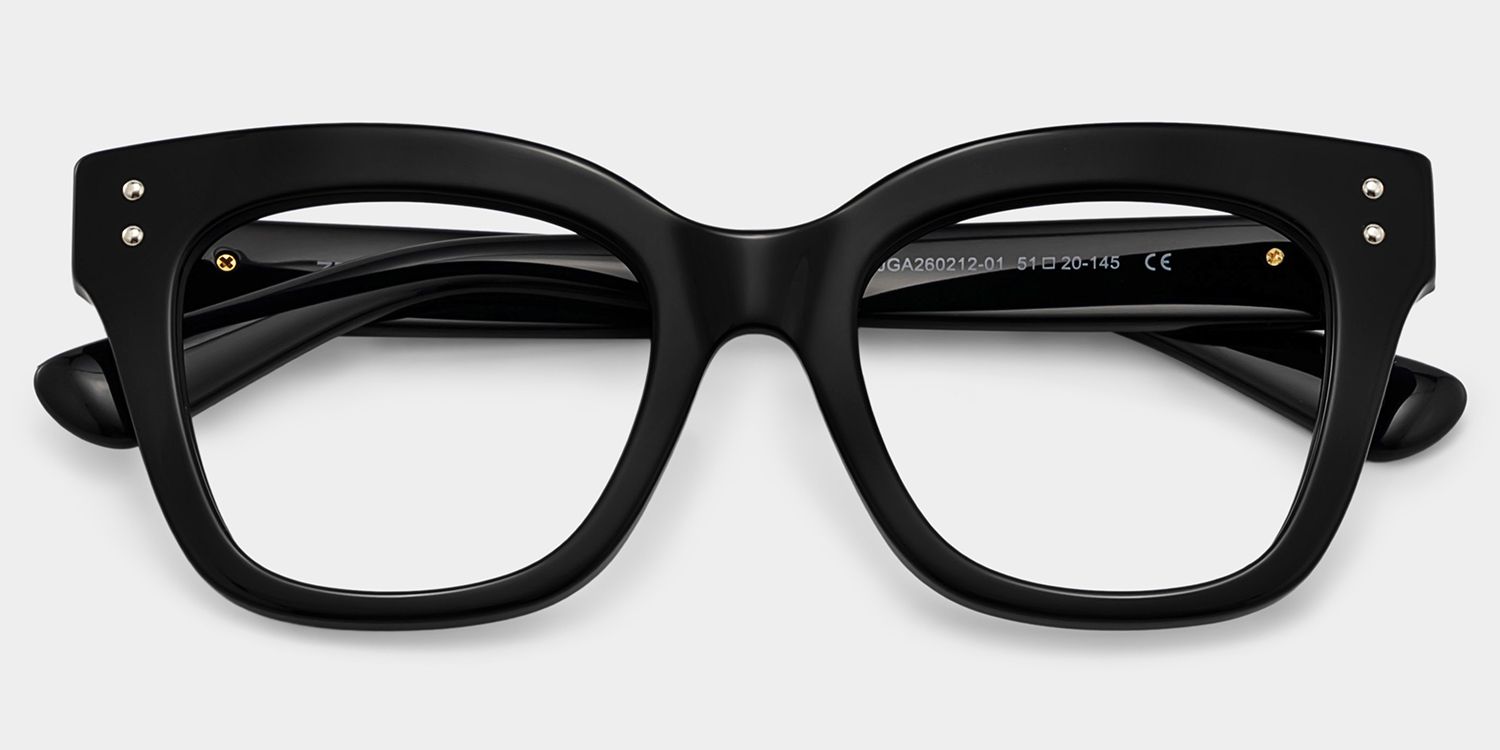Chunky Black Butterfly Stella Frame Glasses | ZEELOOL1