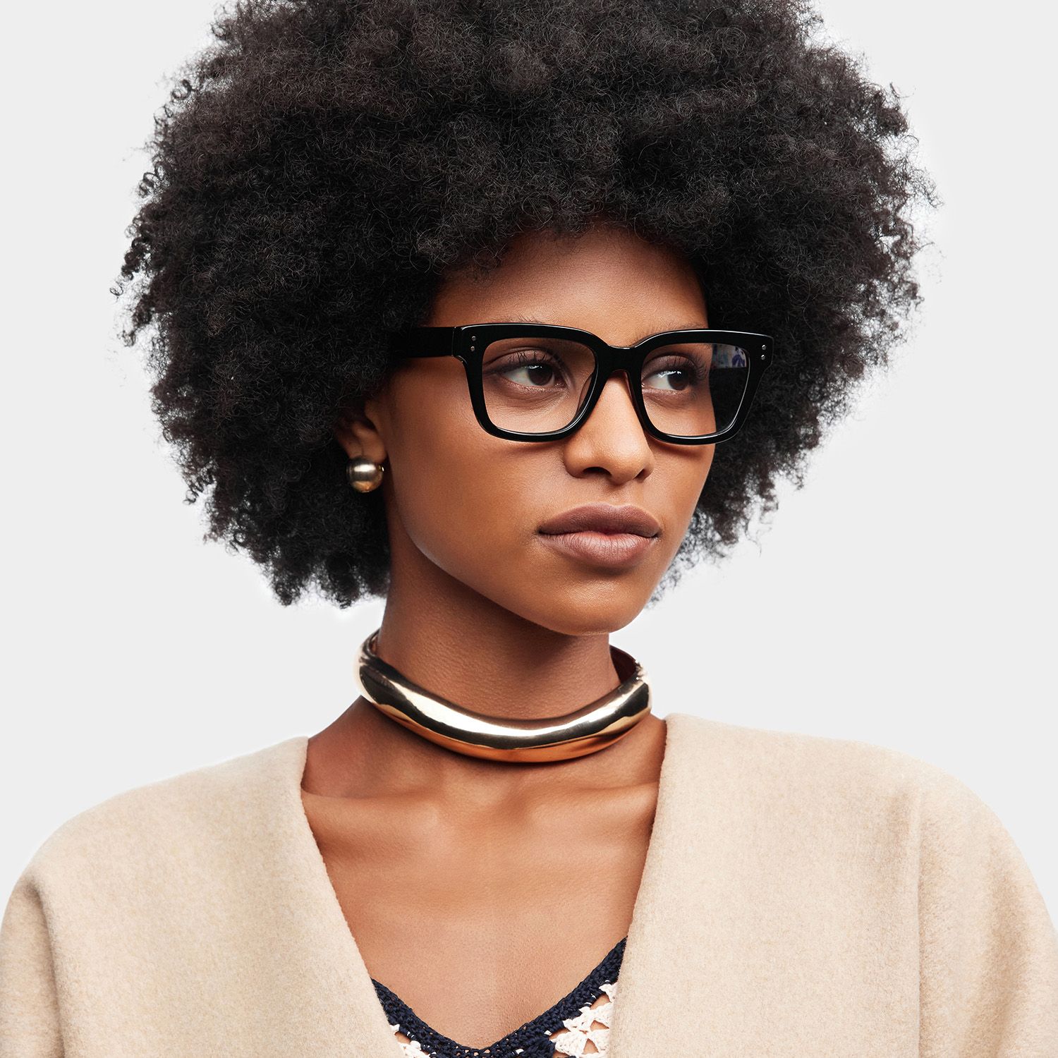 Zinnia Black Frame Glasses with Rectangle Frame Online | ZEELOOL1