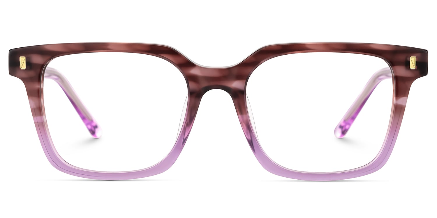 Pagel Square Purple Glasses