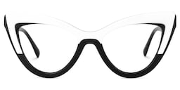 Sommer Cateye White Glasses0