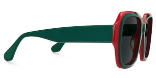 Katty Square Green Glasses2