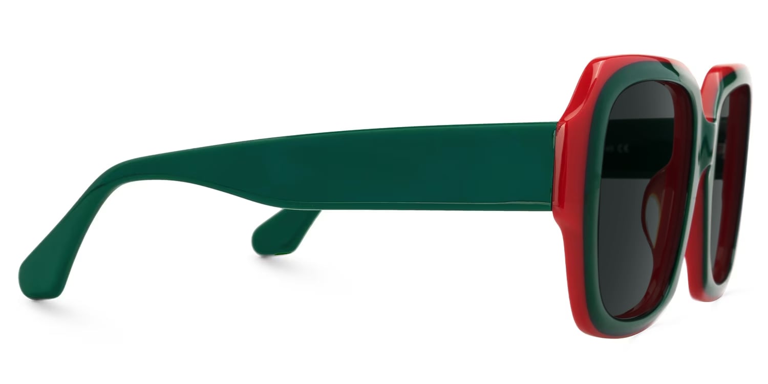Katty Square Green Glasses2