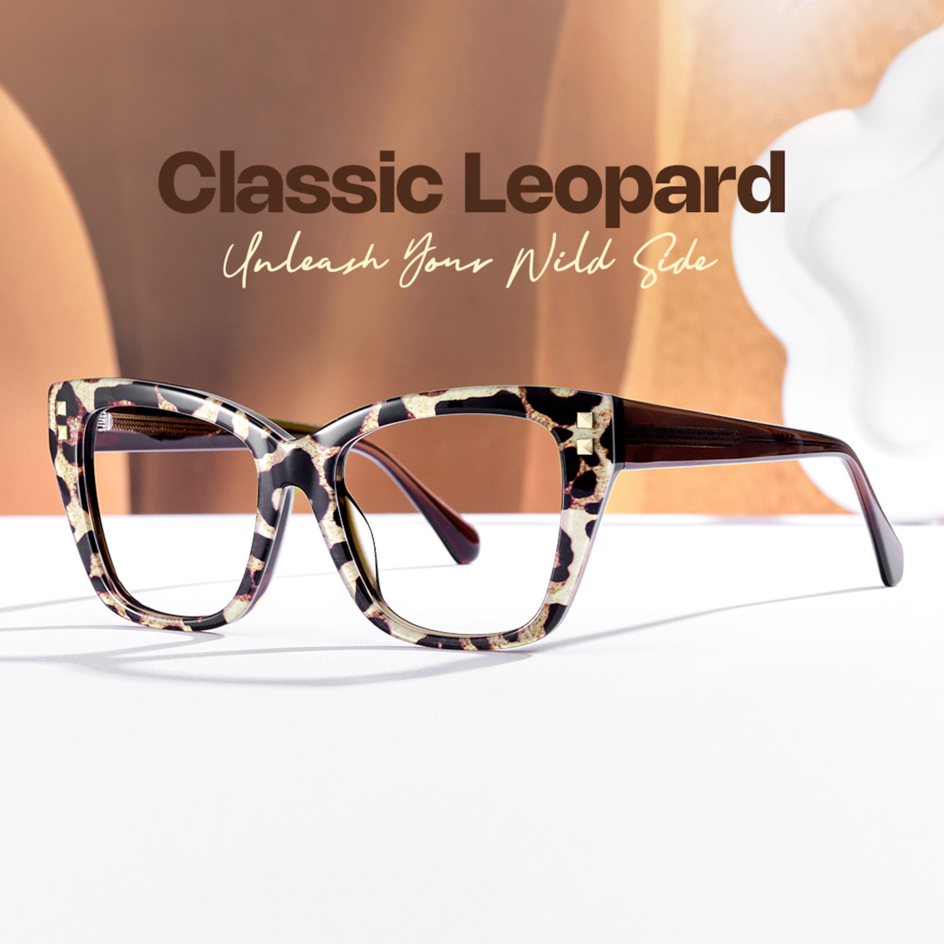 Tessia Leopard Square Glasses Women's Glasses | Zeelool1