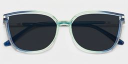 Rodz Square Blue-Green Glasses1