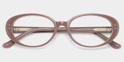 Lennon Brown Oval Glasses2