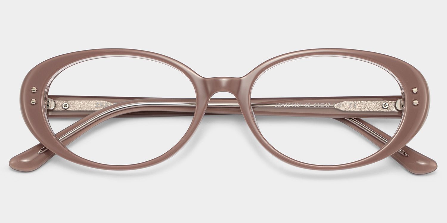 Lennon Brown Oval Glasses | 80s Retro Athleisure2