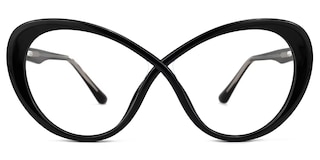 Chasidy Butterfly Black Glasses0