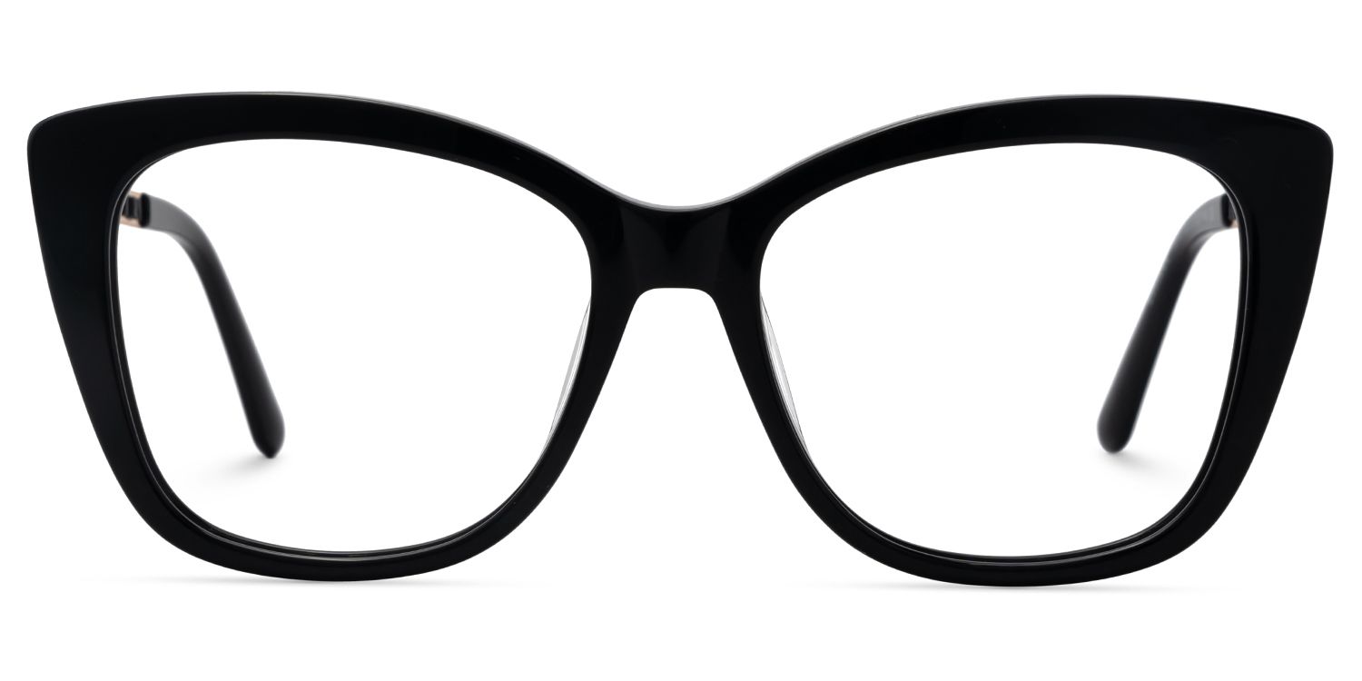 Deangela Women's Black Frame Eyeglasses  | Zeelool1