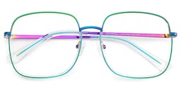 Wade Square Iridescent Glasses2