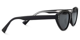 Raine Cat-eye Black Polarized Sunglasses3