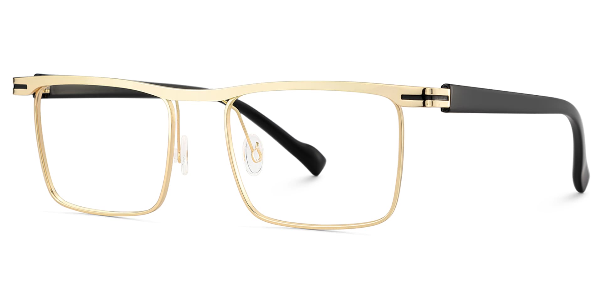 Vintage Metal Glasses With Browline Shape3