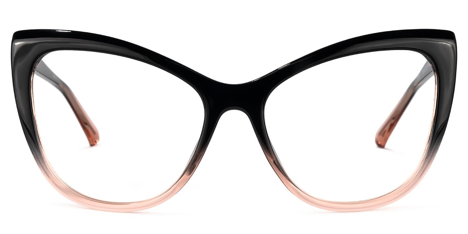 Shelby Cateye Black-Pink Glasses | Zeelool Glasses0