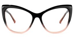 Shelby Black-Pink Cat eye Glasses0