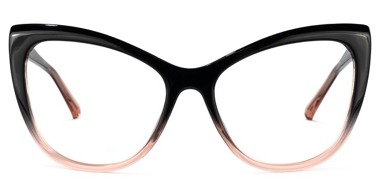 Shelby Cateye Black-Pink Glasses