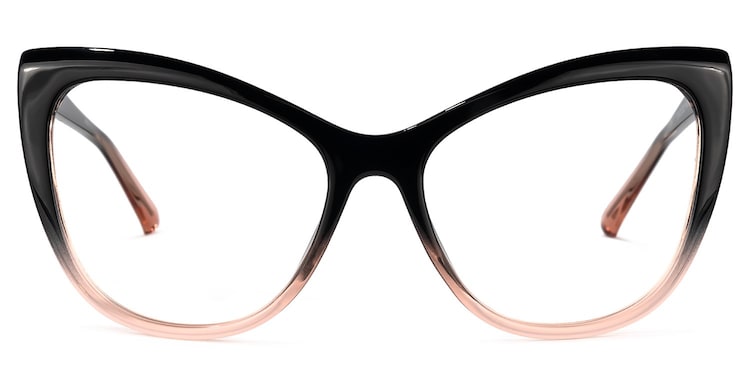 Shelby Cateye Black-Pink Glasses