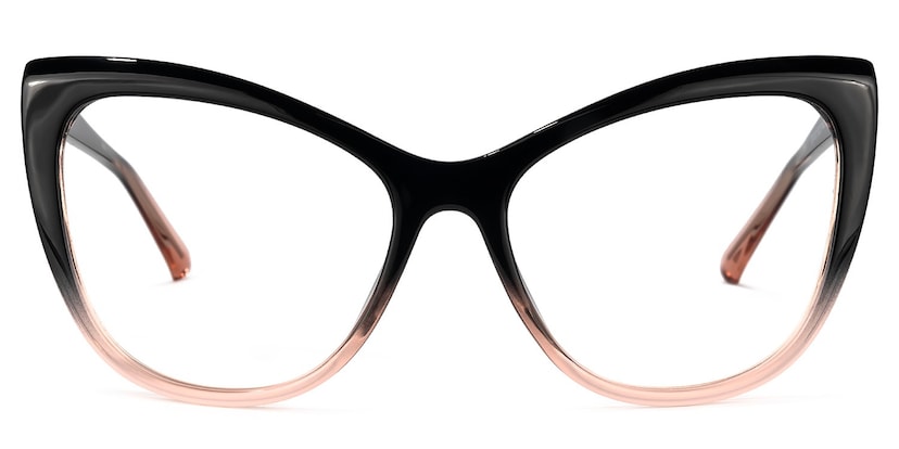 Shelby Cateye Black-Pink Glasses